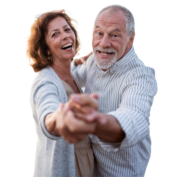 Happy Seniour Couple Dancing in Sarasota, FL